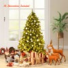 150 cm Pre-Lit Christmas Tree with LED Lights with 8 Lighting Modes-1.5M