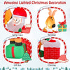 155cm Inflatable Liftable Santa Claus Climbing Chimney