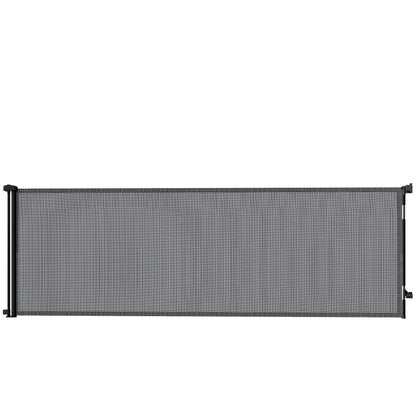 PawHut Retractable Dog Gate in Black
