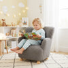 Comfy Toddler Armchair with Solid Rubber Wood Legs-Grey