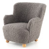 Comfy Toddler Armchair with Solid Rubber Wood Legs-Grey