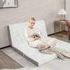 Cooling Gel Memory Foam Folding Mattress with Bamboo Cover and Mesh Border Fabric-M