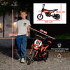 AIYAPLAY Kids Electric Motorbike, 24V Ride On Motorcycle with 3 Speeds and Rear Suspension, Dirt Bike for 8-12 Years Old, Red