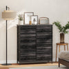 HOMCOM Chest of Eight Fabric Drawers - Black