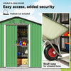 Outsunny 6.5 x 3.5ft Metal Garden Storage Shed - Green