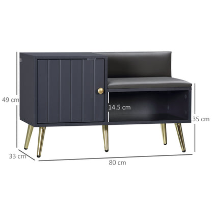 HOMCOM Shoe Storage Unit in Grey