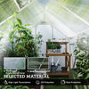 Outsunny 6 x 8ft Walk-In Greenhouse, with Sliding Door - Clear