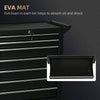 DURHAND 7-Drawer Rolling Tool Chest on Wheels, Lockable Tool Cabinet with Side Handle, Metal Tool Box Trolley for Garage, Workshop, Matte Black
