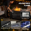 Outsunny Propane Gas Fire Pit Table, Outdoor Firepit with 43