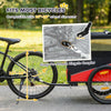 PawHut Dog Bike Trailer, Dog Cart Bicycle Carrier for Small and Medium Pets with 20