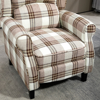 HOMCOM 160√Ç¬∞ Reclining Armchair, with Footrest - Brown