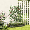 Outsunny Set of 2 Garden Trellis, Metal Fence Panels for Climbing Outdoor Plants, Flowers, 150 x 50cm
