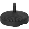 Outsunny Garden Parasol Base Holder, 28kg Sand Filled, 23kg Water Filled, Sun Umbrella Base, Î¦55 x 30H cm Black