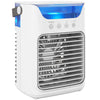 HOMCOM Air Cooler with Adjustable Head, Portable Air Conditioner with 3 Wind Speed, 2 Cool Mist, RGB Light, White