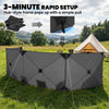 Outsunny Camping Windbreak Pop Up Windbreaker Blocker with Ropes Pegs for Beach Caravan Outdoor 480 x 120 cm
