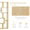 HOMCOM 8-Cube Bookcase, Tall Display Shelf, Standing Storage Rack for Study Room, Living Room, 70 x 24 x 178cm, Natural