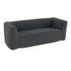 Double Inflatable Couch Portable Blow Up Sofa with Detachable Cover-Grey