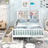 Single/Double Size Bed Frame with 2 Storage Drawers White-Double Size