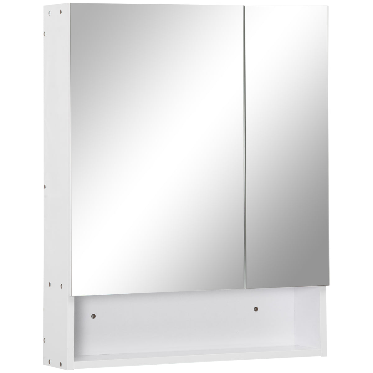 kleankin Bathroom Cabinet with Mirror in White