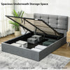 HOMCOM 5ft King Ottoman Bed with Gas Lift Storage - Grey