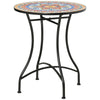 Outsunny _60cm Mosaic Outdoor Patio Table - Red