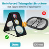 Dual-Sided Golf Chipping Net with 5 Target Holes and Triangular Structure