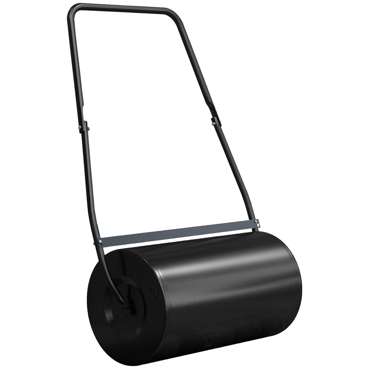 DURHAND Heavy Duty Garden Lawn Roller Push Tow Water Sand Filled 46L Equipment Manual Push Rolling Drum on a white background
