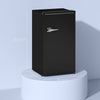 HOMCOM Under Counter Fridge, 85L Small Retro Refrigerator with Chiller Box, Adjustable Thermostat, Glass Shelves, Black