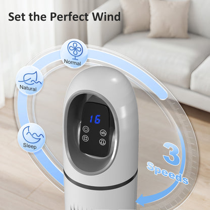 HOMCOM Tower Fan in White