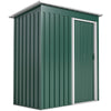 Outsunny 5 x 3ft Garden Storage Shed with Sliding Door and Sloped Roof Outdoor Equipment Tool, Green