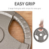 HOMCOM Set of 2 Cast Iron Weight Plates for 2
