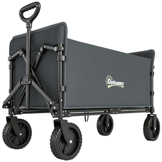Outsunny 180L Festival Trolley on Wheels in Grey
