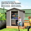 Outsunny 6.5 x 3.5ft Metal Garden Storage Shed - Light Grey