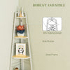 HOMCOM Five-Tier Corner Shelf - White