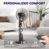 HOMCOM Pedestal Fan with Water Mist Spray, Spray Misting Fan with 70Â° Oscillation, Tilt Head, 3 Speeds, 3 Modes, Adjustable Mist, 3.2L Water Tank, for Home, 120 cm