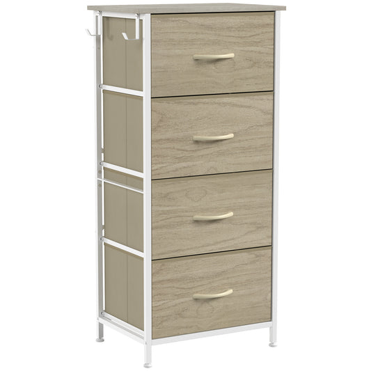 HOMCOM Chest of Drawers in a Natural Wood Finish