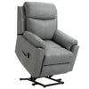 HOMCOM Faux Leather 70 Electric Riser Recliner Chair - Grey