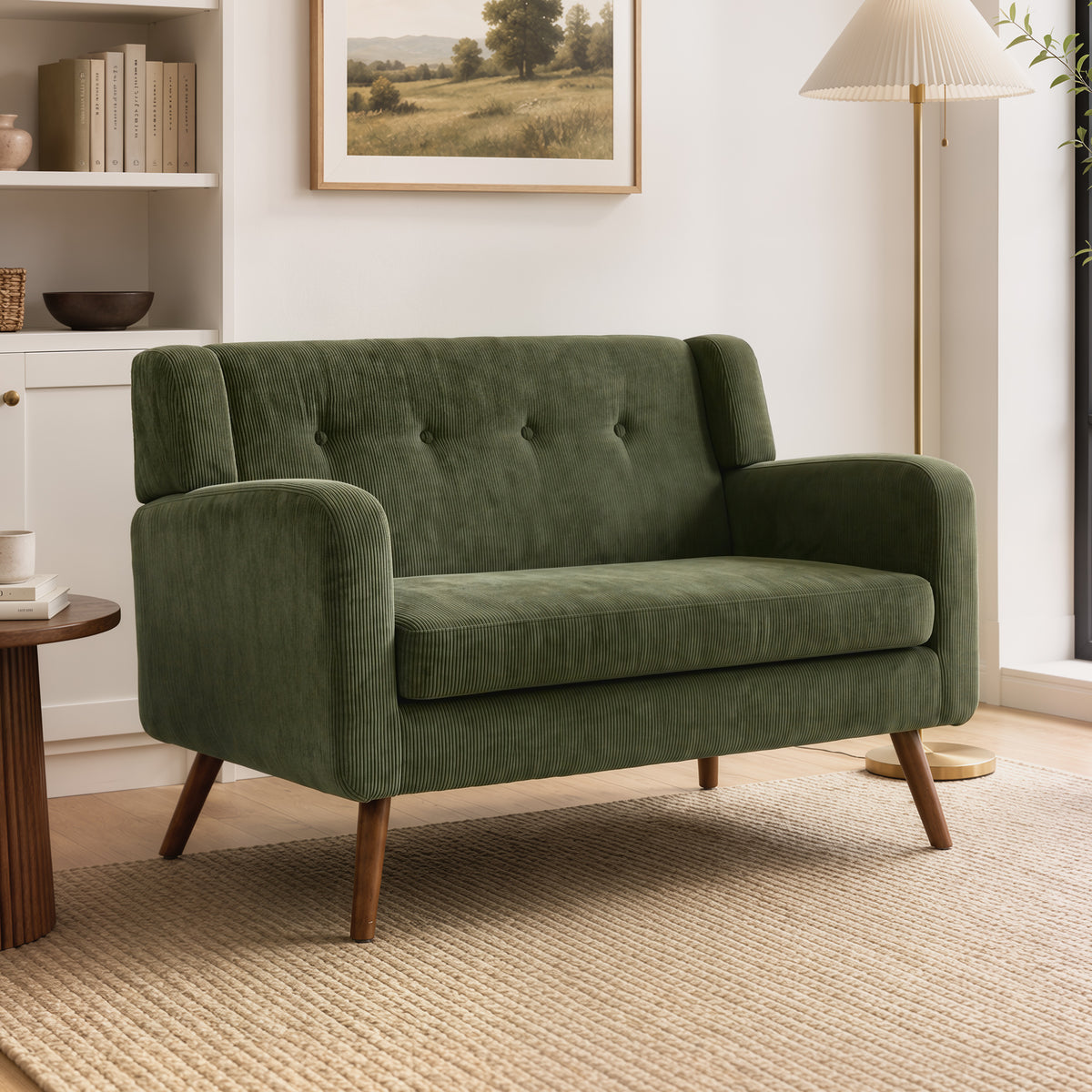 HOMCOM 2 Seater Sofa in Dark Green