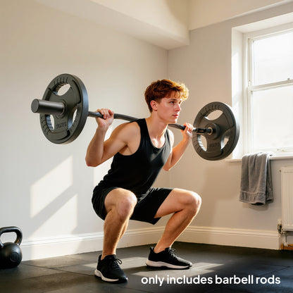 SPORTNOW 4 قدم أولمبية EZ Curl Bar، قضيب أولمبي لألواح الأوزان 2 بوصة مع مقبض يدوي غير قابل للانزلاق 120 سم