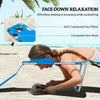 Outsunny Foldable Sun Lounger with Reading Hole - Blue