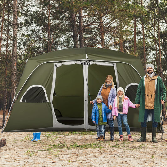 Outsunny Camping Tent in Green