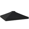 Outsunny gazebo roof replacement UV50+ Waterproof Pop Up Canopy Cover with 8 Drainage Holes 3 x 3 m Black