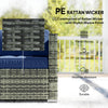 Outsunny Four-Piece Rattan Sofa Set - Blue