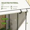Outsunny Mini Greenhouse with 4 Wire Shelves, Portable Tomato Greenhouse, Upgraded Garden Grow House for Plants with Roll Up Door and Vents, 100 x 80 x 150cm, White
