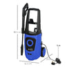 DURHAND 1800W High√Ç Pressure√Ç Washer, 150 Bar Pressure, 510 L/h Flow, High-Performance Portable Power Jet Wash Cleaner Blue