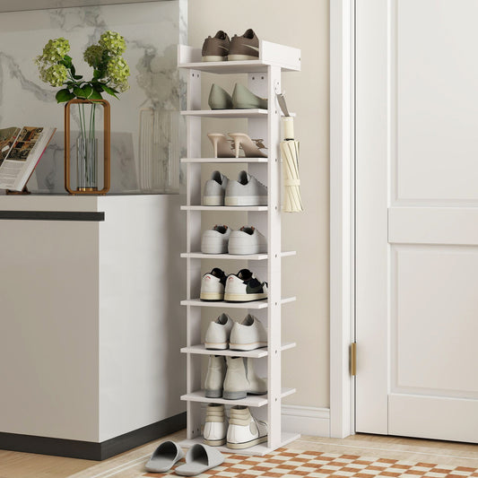 HOMCOM Shoe Rack in White