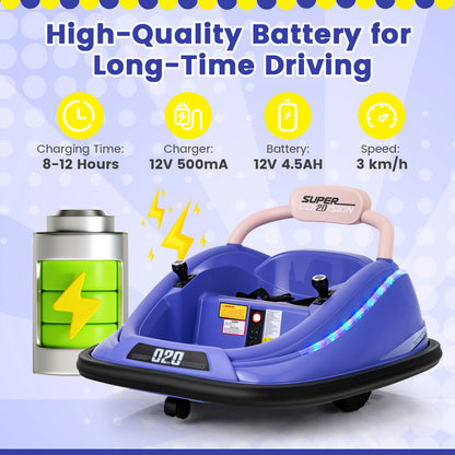 The kids electric car has a high-quality battery for long-time driving