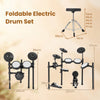Electric Drum Set Foldable Drum Kit with 21 CM Mesh Drum Pads
