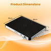 Electric Warming Tray with 40 x 30 cm Surface and Anti-Scalding Handles