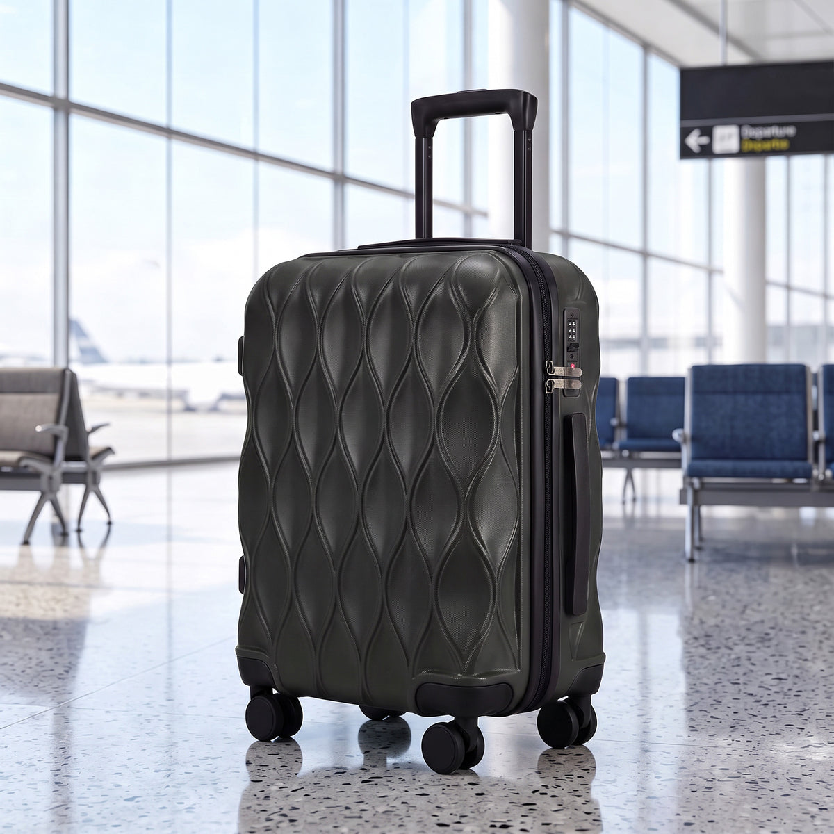 HOMCOM 20Inch Suitcase in Black
